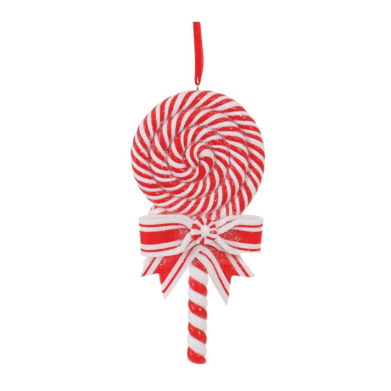 Melrose Peppermint and Candy Cane Christmas Ornaments - 5" - Red and White - 12ct
